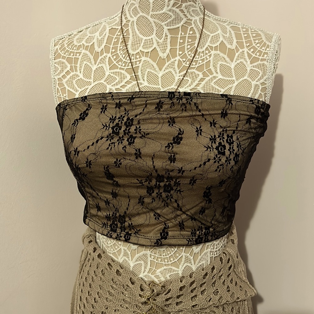 Lace tube top :)